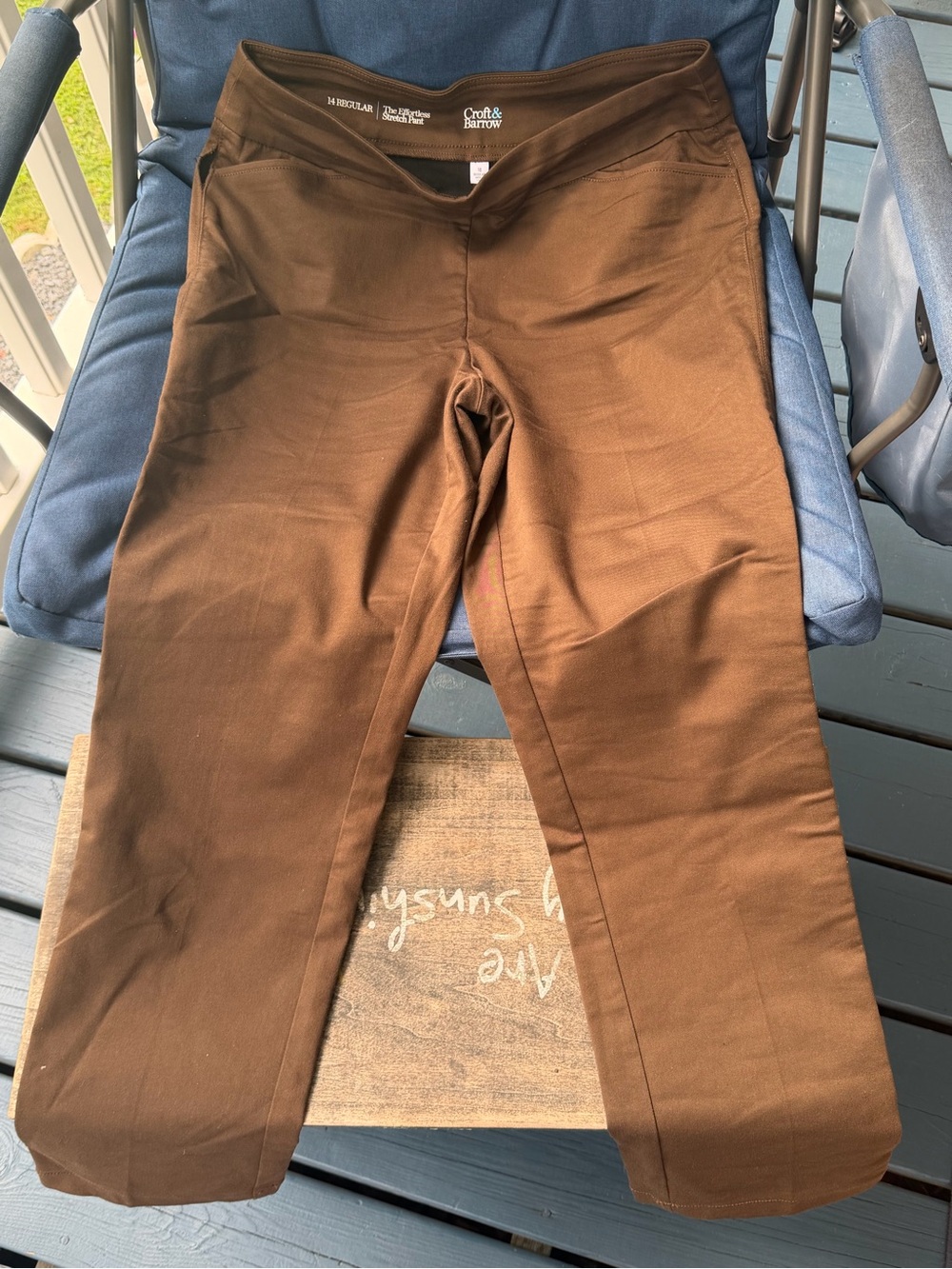 Croft & Barrow Women’s Brown Comfort Stretch Pants